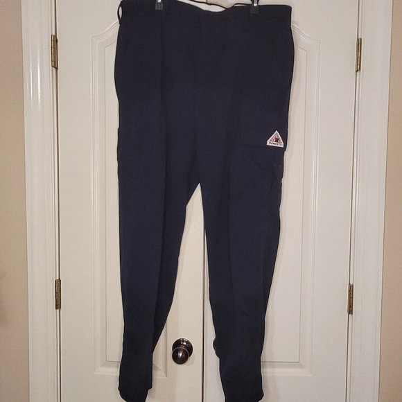 BULWARK FR Cargo Pants Men's Size Measures 40x30 Navy Flame Resistant - Picture 4 of 11